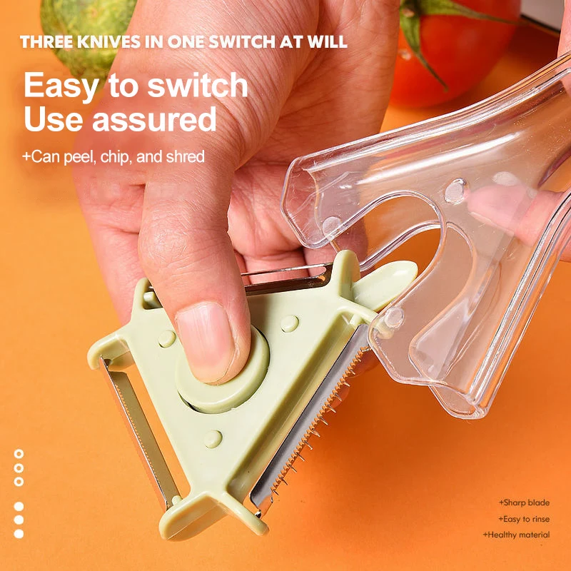 Magic Trio Peeler The Ultimate 3in1 Vegetable Cutter, Grater, and