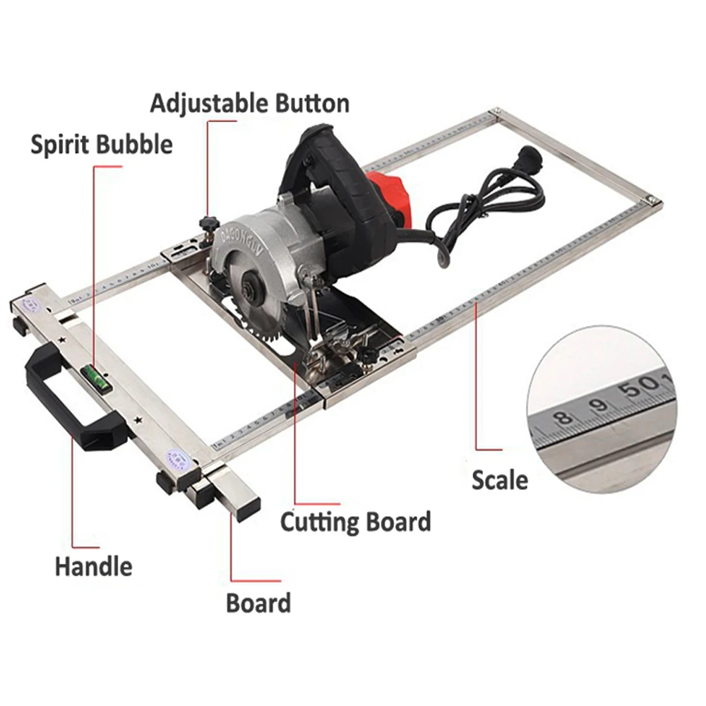 Multifunction Electricity Circular Saw Trimmer Machine Edge Guide Positioning Cutting board tools Woodworking Router