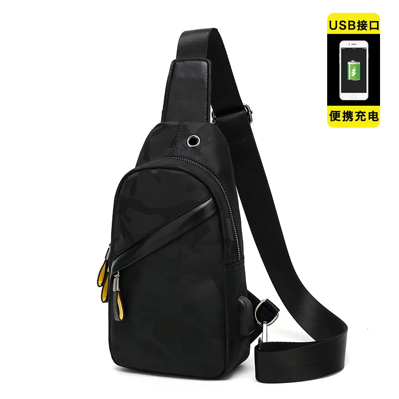 

Hot style chest bag man cross-body backpack single shoulder bag Oxford cloth casual men's bag