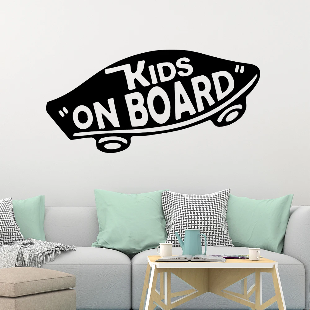 Diy Sliding Kids board Removable Pvc Wall Stickers for Living Room Company School Office Decoration removable mural | Дом и сад