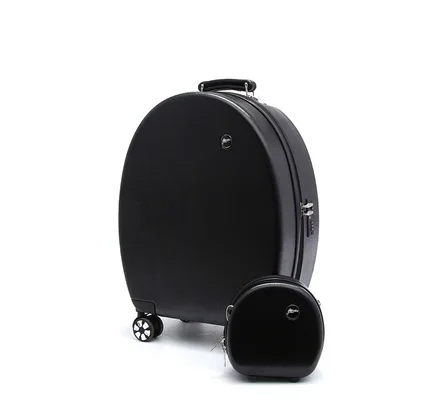 Набор для переноски багажа 20 дюймов круговой Прекрасный Детский чемодан чемоданы и дорожные сумки Maletas de viaje con ruedas Envio Gratis - Цвет: Черный