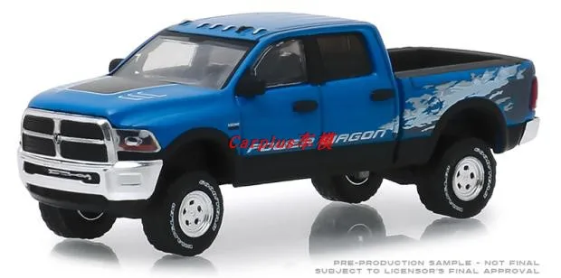 GreenLight 1:64 2016 RAM 2500 Power Wagon синяя Игрушечная машина из сплава металлические Литые