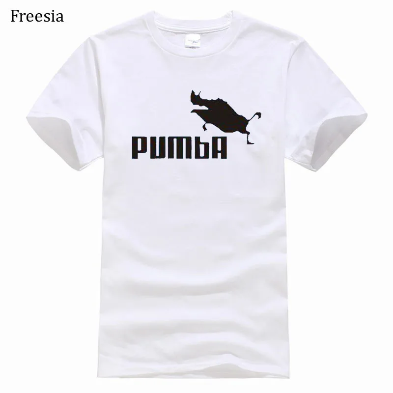 

New funny printed t-shirt cute t-shirt man pumba men short sleeve round neck cotton shirt cool t-shirt cute summer t-shirt