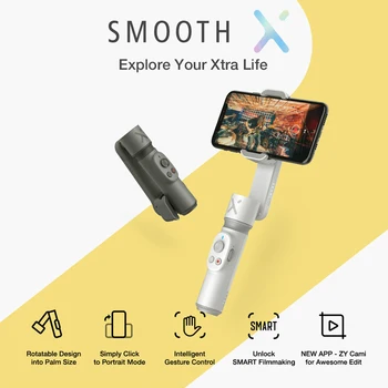 

ZHIYUN SMOOTH X Smartphone Handheld Gimbal Stabilizer Extension Rod Stick Stabilizer for iPhone for Huawei All Phone Video Photo