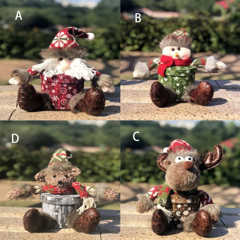 

Cute Animal Shape Doll Box Christmas Decoration Candy Gift Box Children's Gift Storage Box