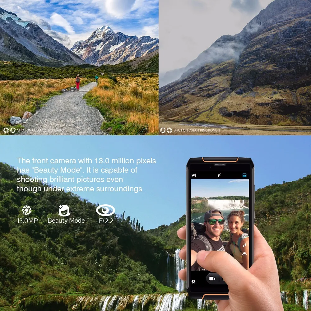 Cubot King Kong 3 Android 8,1 4 Гб+ 64 Гб IP68 Водонепроницаемый NFC Смартфон MT6763T Восьмиядерный 5,5 дюймов Быстрая зарядка 16 МП type-C 6000 мАч