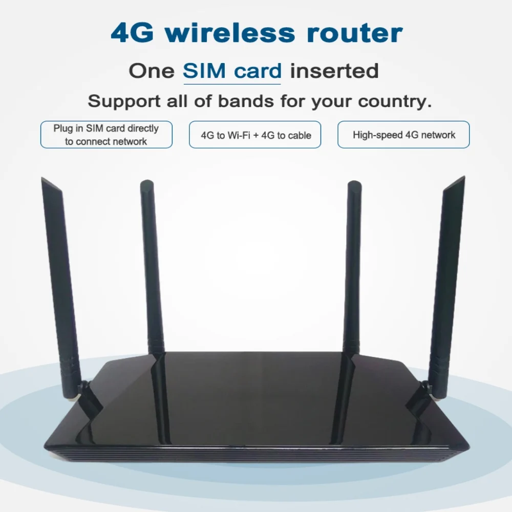 Недорогой роутер 4G LTE 300 Мбит/с беспроводной Мобильный Wi Fi Hotspot CPE 3G/4G со слотом для