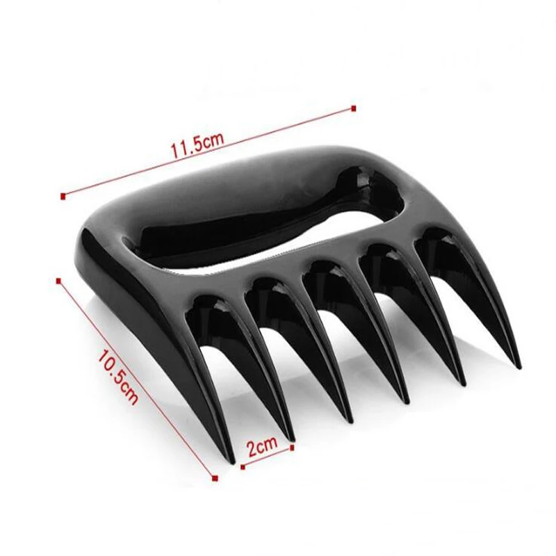 BBQ Bear Claws Barbecue Fork Tongs, Meat Shred Pork Clamp, Roasting Fork, Black Barbecue Tool, 20 Pcs Lot
