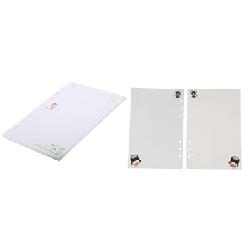 

2pcs A5 Cute Colorful Diary Refills Spiral Notebook Replace Color Core Loose Leaf Stationery Gift School Planner Ring Binder Pap