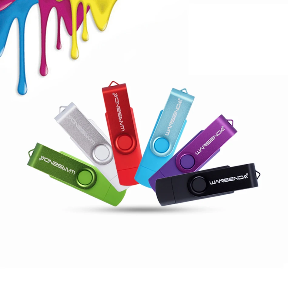 WANSENDA металлический USB флэш накопитель 128 ГБ 256 Гб OTG 64 32 16 Pendrive 2 0 карта памяти для