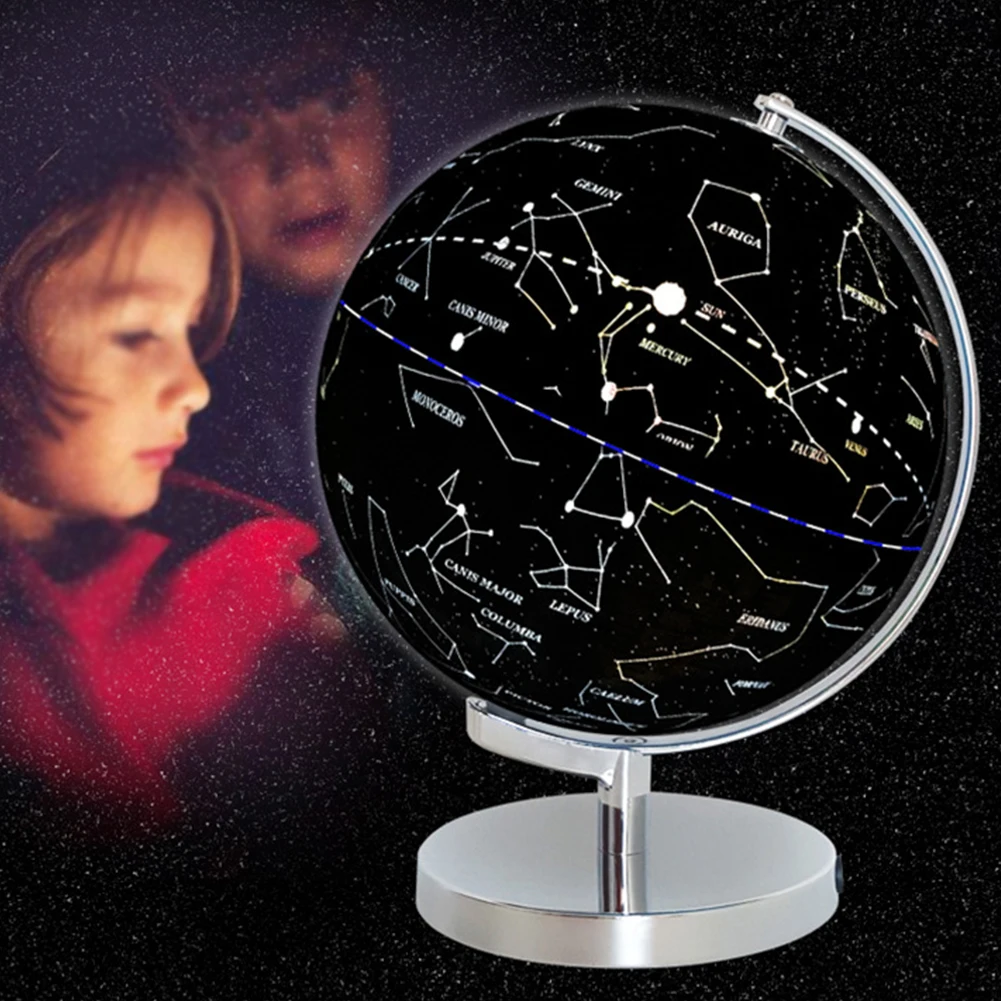 

Miniatures With Stand Earth Globe USB Powered LED Light Office Home School Supplies Educational Toy Desktop Decoration World Map