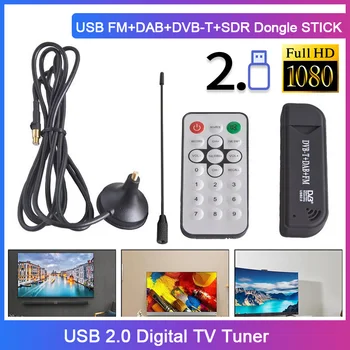 

New USB 2.0 Digital DVB-T SDR+DAB+FM TV Tuner Receiver SDR TV Stick R820T+ RTL2832U Real Time Video Recording for PC Laptop