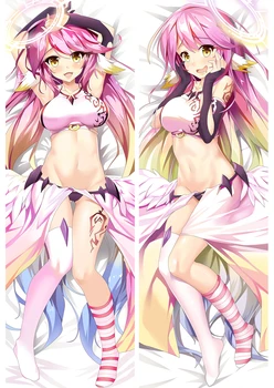 

Japanese Anime NO GAME NO LIFE Shiro Otaku Pillow Cover Cases Hugging Body Drop shipping Pillow Covers