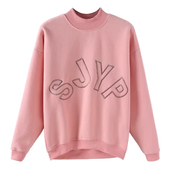 

Pink 2020 Women Sport Pullovers Spring Autumn Clothes Female Sweatershirt Tops Outwear Women Long Sleeve Sweatershir