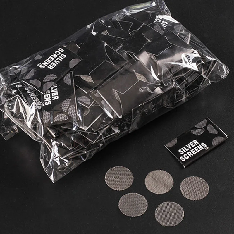 500pcs/pack Stainless Steel Thickened Multifunctional Tobacco Pipe Smoking Metal Filters Net Smoke Pipe accessories 2