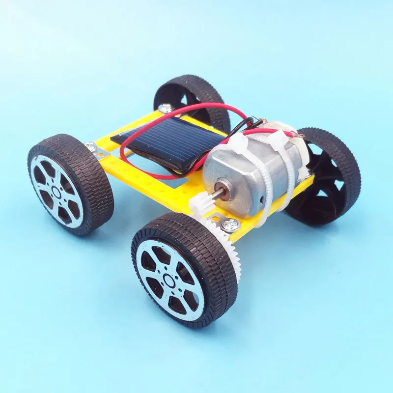 Solar Powered Robot Racing Car Vehicle Educational Gadget Mini Toy Kids B2R2 