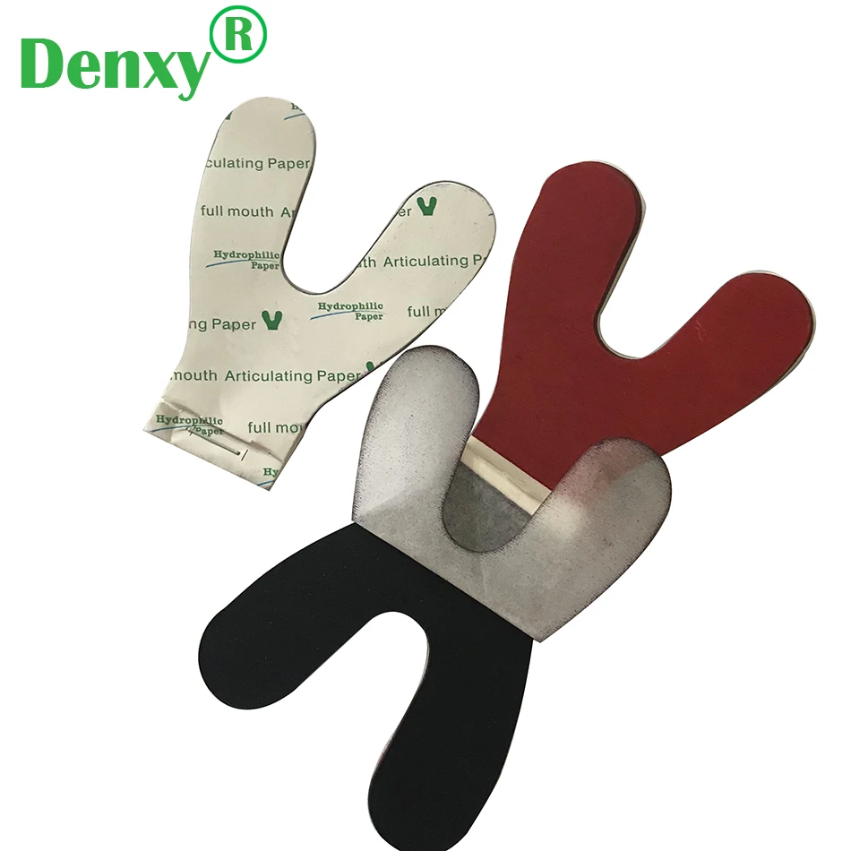 Denxy 3 коробка стоматологическая красная/синяя Стоматологическая артикуляционная бумага 6 книг/коробка стоматологический лабораторный Инструмент Уход за зубами полости рта