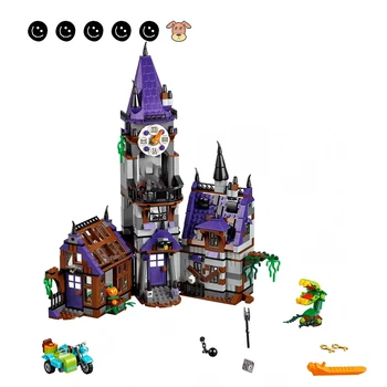 

Fit Compatible Legoinglys Friends Scooby Doo Movies Mystery Mansion Set Ghost DIY Building Blocks Toys For Children Gifts