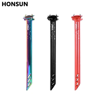 

Honsun MTB Bike Seat Post Shock-resistant CNC Seat Tube Aluminum Alloy Bicycle 27.2/30.8/31.6*380mm Ultra-light Seatpost
