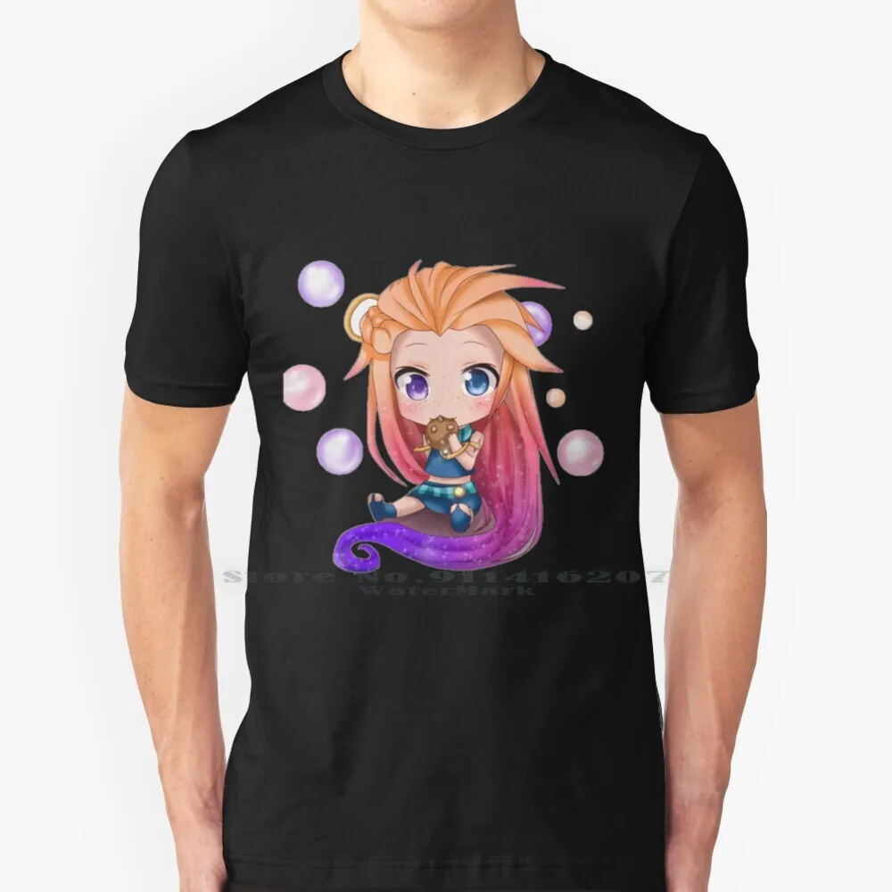 Zoe Cute Cartoon Fan Art T Shirt 100% Puro Cotone Fan Art Art Giochi Antisommossa Teamfight Tactics League Giochi Di Gioco Fan Art Splash