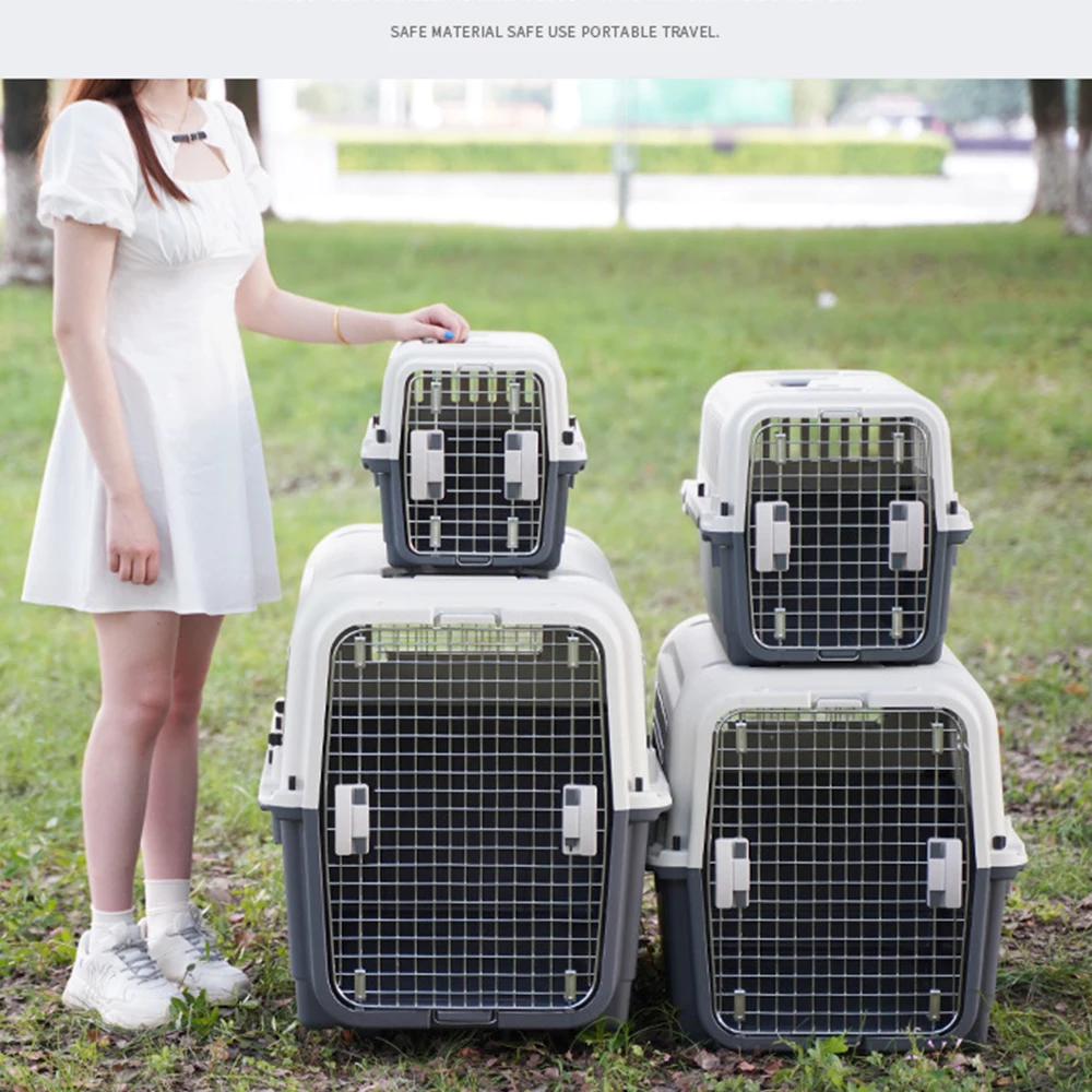 IATA Plastic Airline Shipping Approved Dog Transport Box Pet Cages Bag  Carrier And Travel Crates Kennel - AliExpress