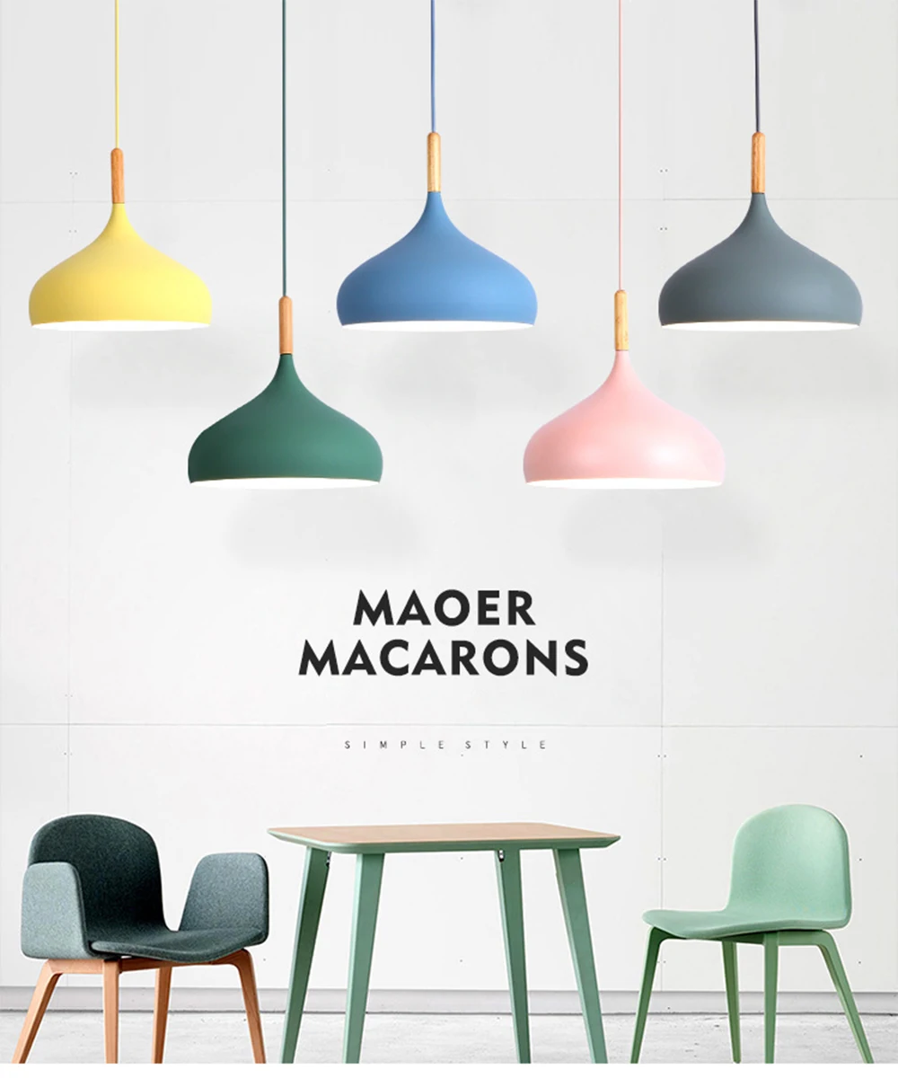 Macaron бар подвесные лампы подвесной светильник s Личность креативный ресторан современный минималистичный модный художественный Настольный светильник