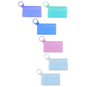 

Mini Organizer Storage Case - Silicone Health Keeper Bag Clip Flolder Container 6Pcs