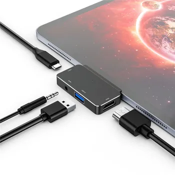 

Multi 5-in-1 USB C Hub Portable Type C Hub 7-in-1 USB 3.0 SD TF Card Reader Adaptors USB C Splitter For MacBook Pro 2020