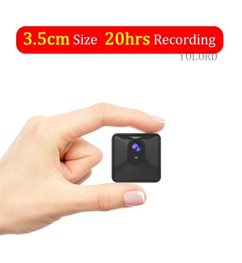 

20Hrs Long Recording Time 2800Mah Large Battery High Quality Compact Micro Mini Magnet 1080P Night Vision Wifi Car Camcorder