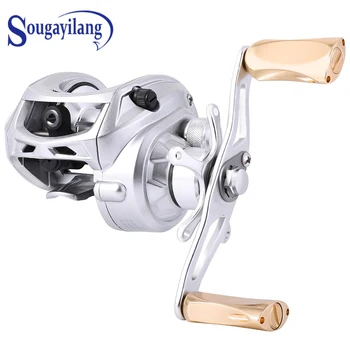 

Sougayilang Baitcasting Reel 9+1Ball Bearings 7.0:1Gear Ratio Magnetic Brake Metal Body Left Right Hand Fishing Reel