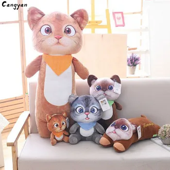 

Cute standing posture sitting tomato cat doll popular kitten simulation decorative cat children's playmate gift