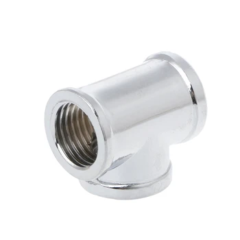 

T-Shape G1/4" Thread 3-Way Inner Teeth Connector Computer Water Cooling Fitting