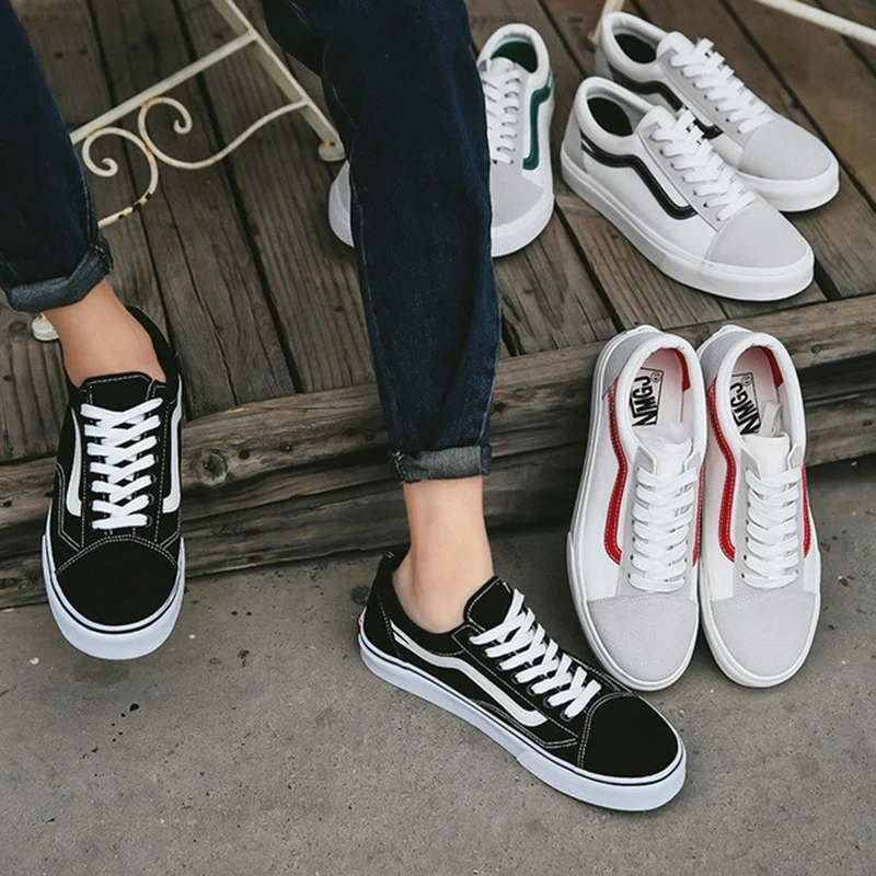 Zapatos de lona de marca para hombre y mujer, calzado de Skateboard de tendencia, zapatillas vulcanizadas para estudiantes y parejas, zapatos deportivos ligeros, 2021