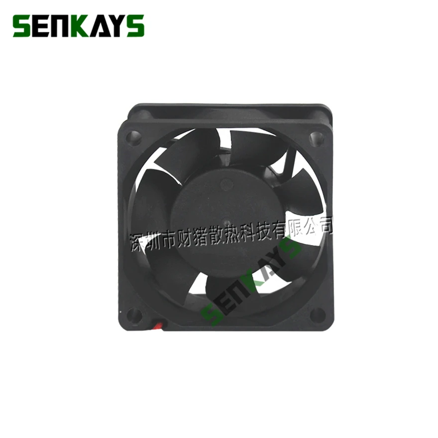 Computador Cooler Fan com Rolamento de Esferas Dupla Brushless Machine Equipment Ventilador de Refrigeração do Motor 2pin 60x60x25 mm 6025 dc 5v 12v 24v - Imagem 3