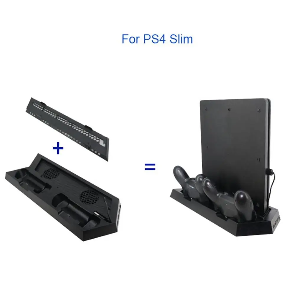 Для PS4 охлаждающий вентилятор тепловое основание под раковину вертикальная подставка для зарядного устройства Двойная док-станция контроллер зарядки для Playstation 4 PS 4 Pro/Slim