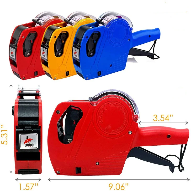 Handheld Price Tag Gun Ink Coding Machine Price Label Gun Retail Stores Supermarket MX5500 8 Digits