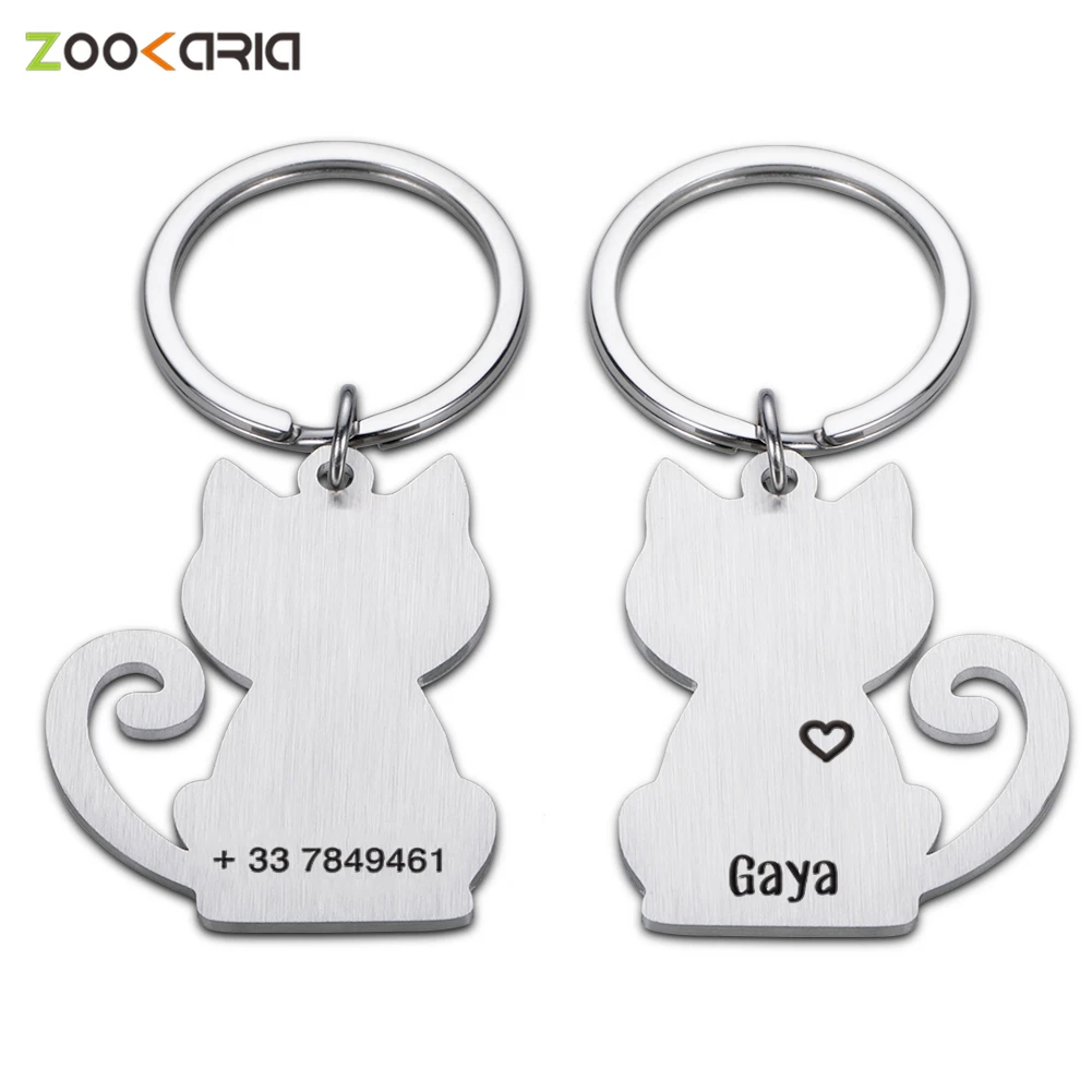 Custom Pet ID Tag Personalized Cat Collar Address Tags Plates For Dog ID Tag Necklace Medal With Engraving Puppy Accessories