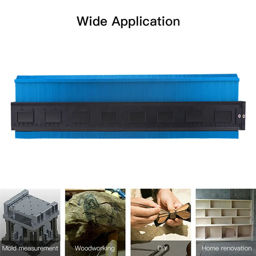 

Profile Contour Gauge Duplicator Woodworking Shape Tracing Template Measuring Tool