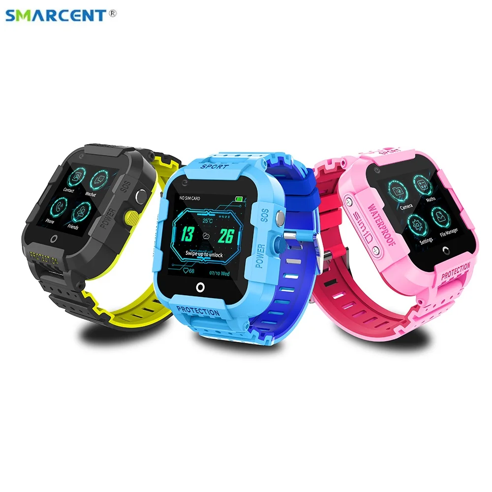  4G sim karte Kinder Smart Uhr GPS Wifi LBS tracker uhr SOS anruf 14 zoll Kamera kinder baby trackin