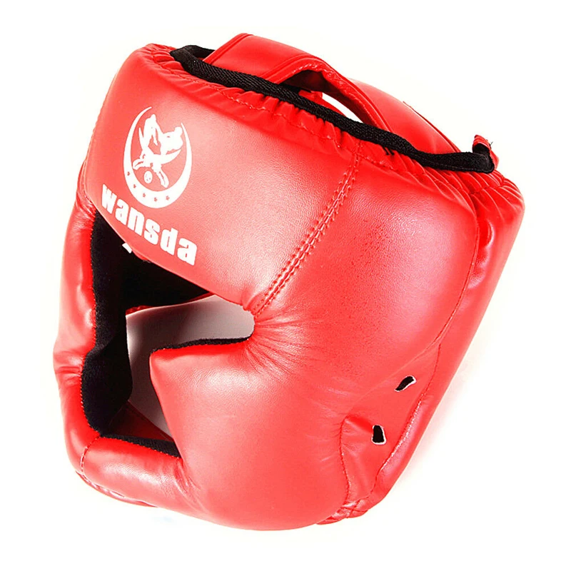 

High Quality WANSDA Boxing Training Head Face Protective Gear Helmet Headgear Guard Entilated And Heat-dissipated