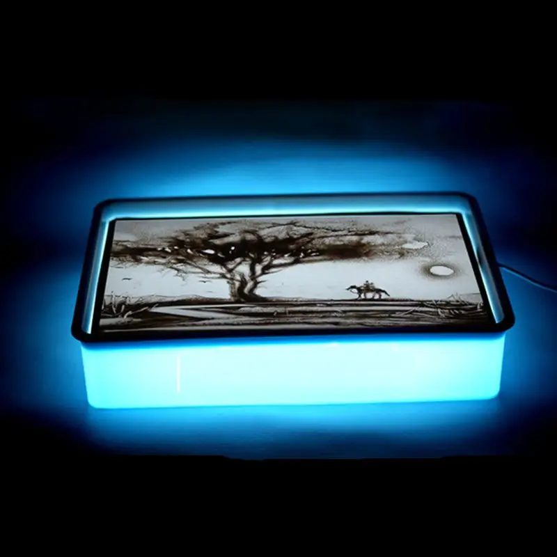 

OOTDTY Educational Toys Sand Table Training Special Parent-Child Kindergarten Lighting Sand Painting For Magic Sand Space Sand