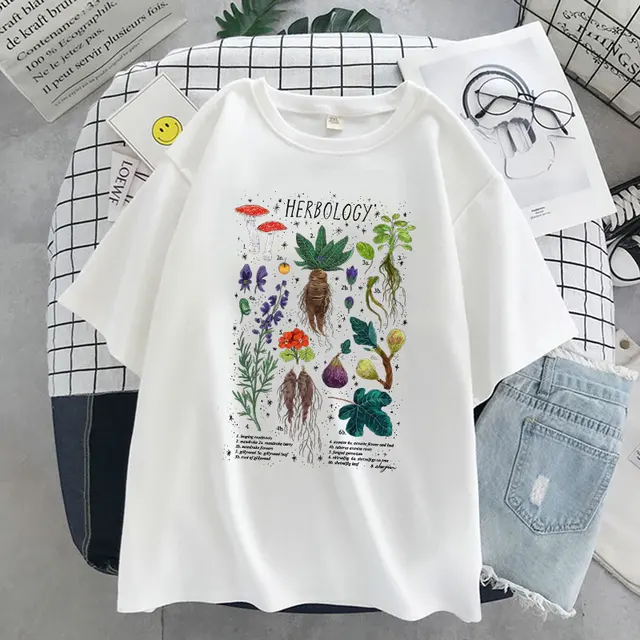 Harajuku y2k street top lady cute cartoon comic girl letter print Japanese casual fashion T shirt