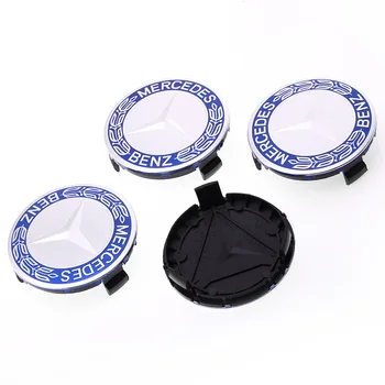 

4pcs 75mm For Mercedes Benz CLK CLA A180 A200 A300 E220 S300 S350 C200 car tire wheel center cover car hubcaps Car accessories