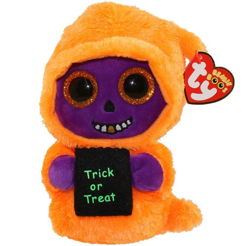 15CM Ty Beanie Halloween Big Eyes Bat Ghost Spider Cat Mummy toy