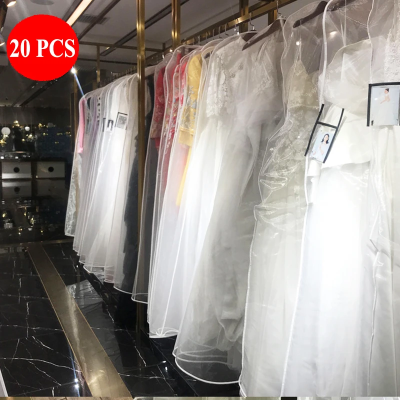 Funda protectora transparente para vestido de novia largo, cubierta a prueba de polvo, para de novia, ropa de novia, 200cm|Fundas de ropa| - AliExpress
