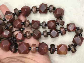 

rare Magic Power Tibetan Old NATURAL Agate jesper Free shape dZi Bead Prayer necklace FR LKbrother
