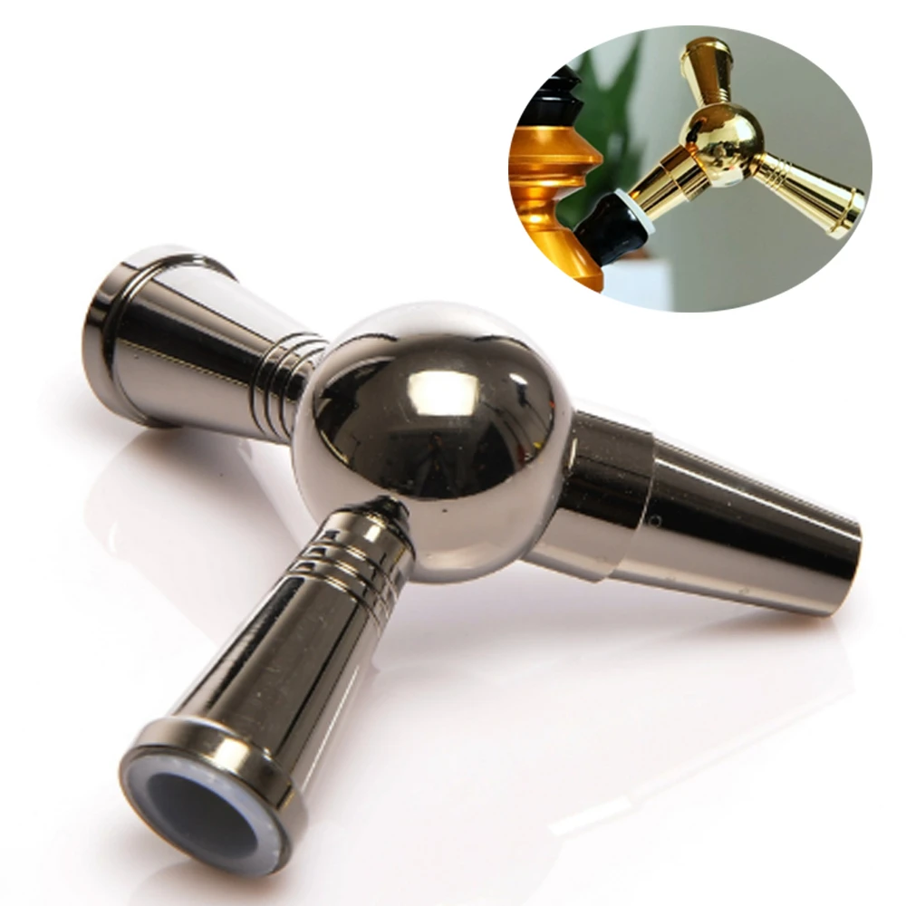 1Pcs One to Two Hookah Pipe Adapter Shisha Hose Connection Joint