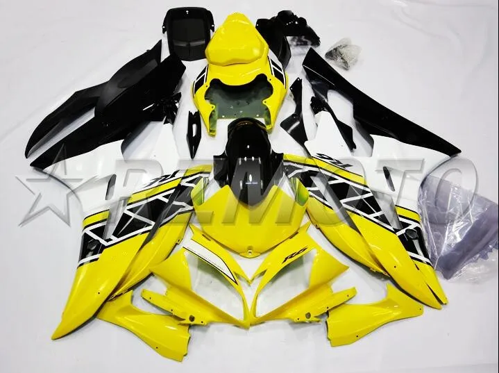 Новые ABS полные комплекты обтекателей подходят для YAMAHA YZF-R6 2006 2007 Обтекатели набор YZF1000 YZF R6 06 07 корпус инжектора части желтый белый