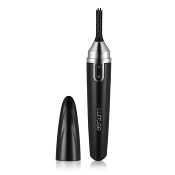 

1PC Portable Mini Electric Long Lasting Heated 360 Degree Spin Eye Lashes Eyelash Curler USB Rechargeable Black