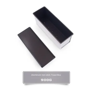 

900 g Aluminum alloy coated toast box rectangular non-clay bread mould baking tools Moulds Metal Stocked